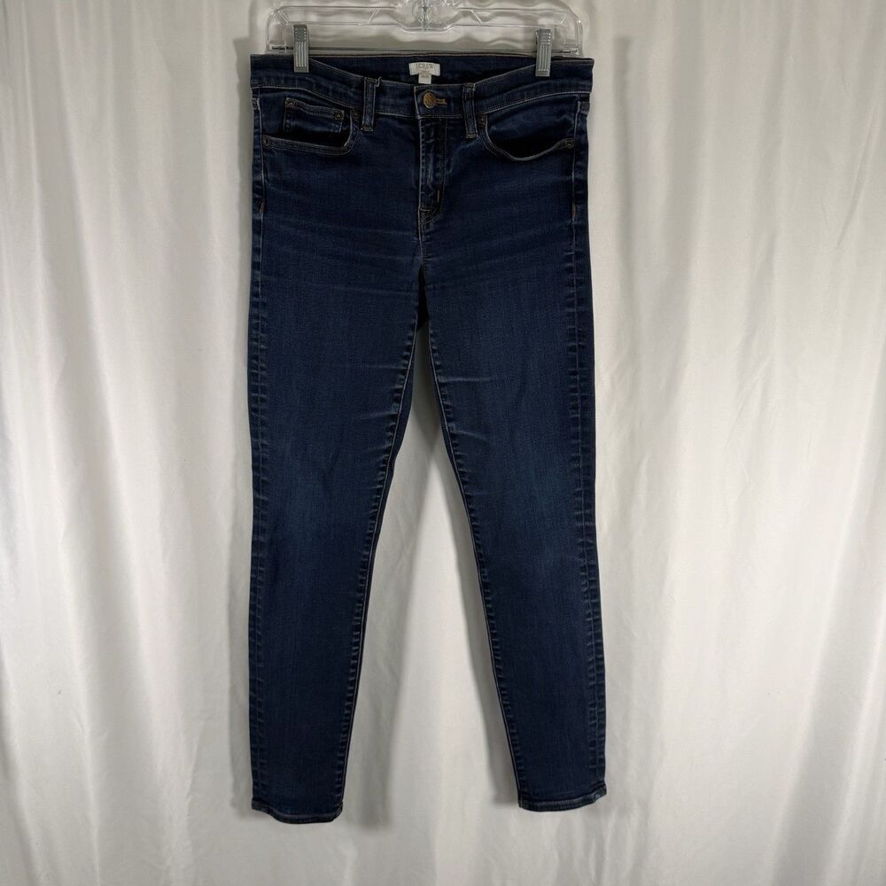 J. Crew Jeans Women's 28x30 Dark Wash Blue Denim 5 Pocket Stretch 100% Cotton